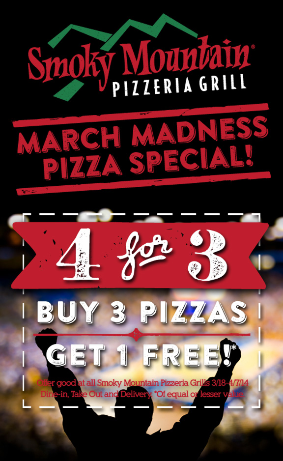 March Madness Pizza Special