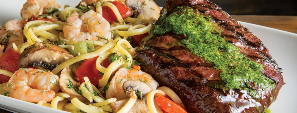 Smoky Mountain Chimichurri Steak & Scampi