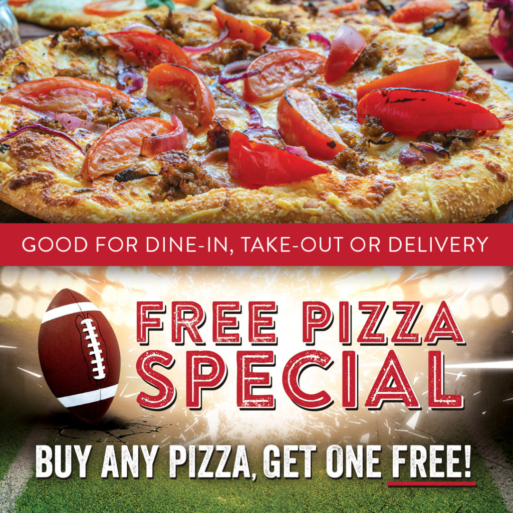 Buy One Pizza Get One Free Special Smoky Mountain Pizzeria Grill
