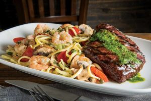 Smoky Mountain Chimichurri Steak & Scampi