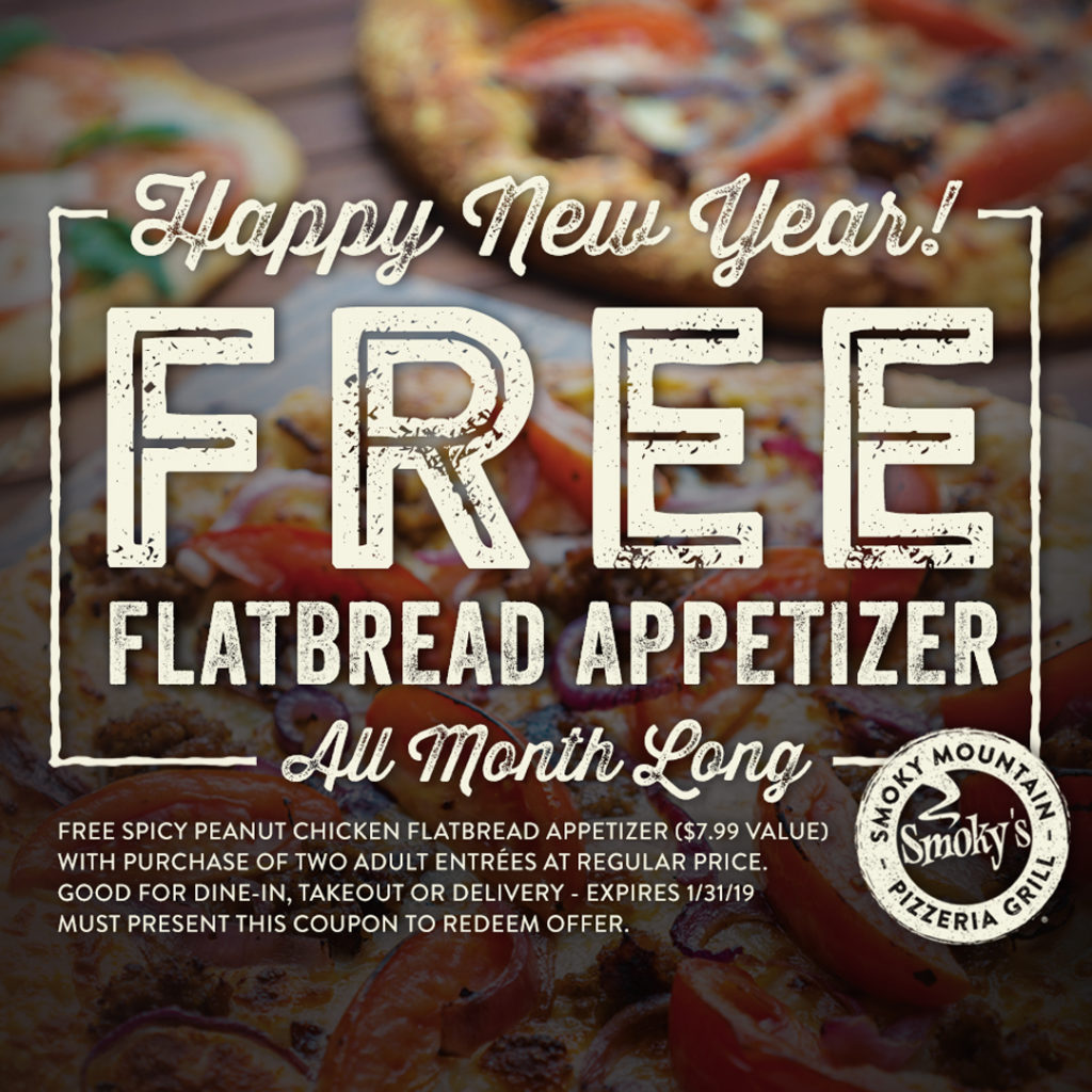 Free Appetizer Happy New Year